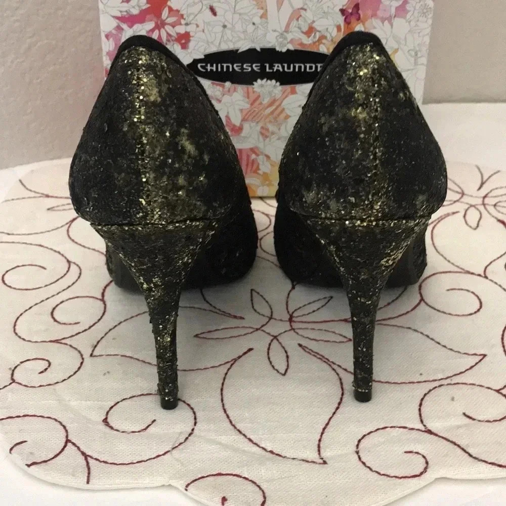 Chinese Laundry Fall For Glitter Gold Shoes - Picture 6 of 7